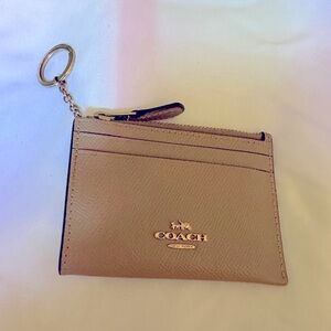 Coach card wallet keychain